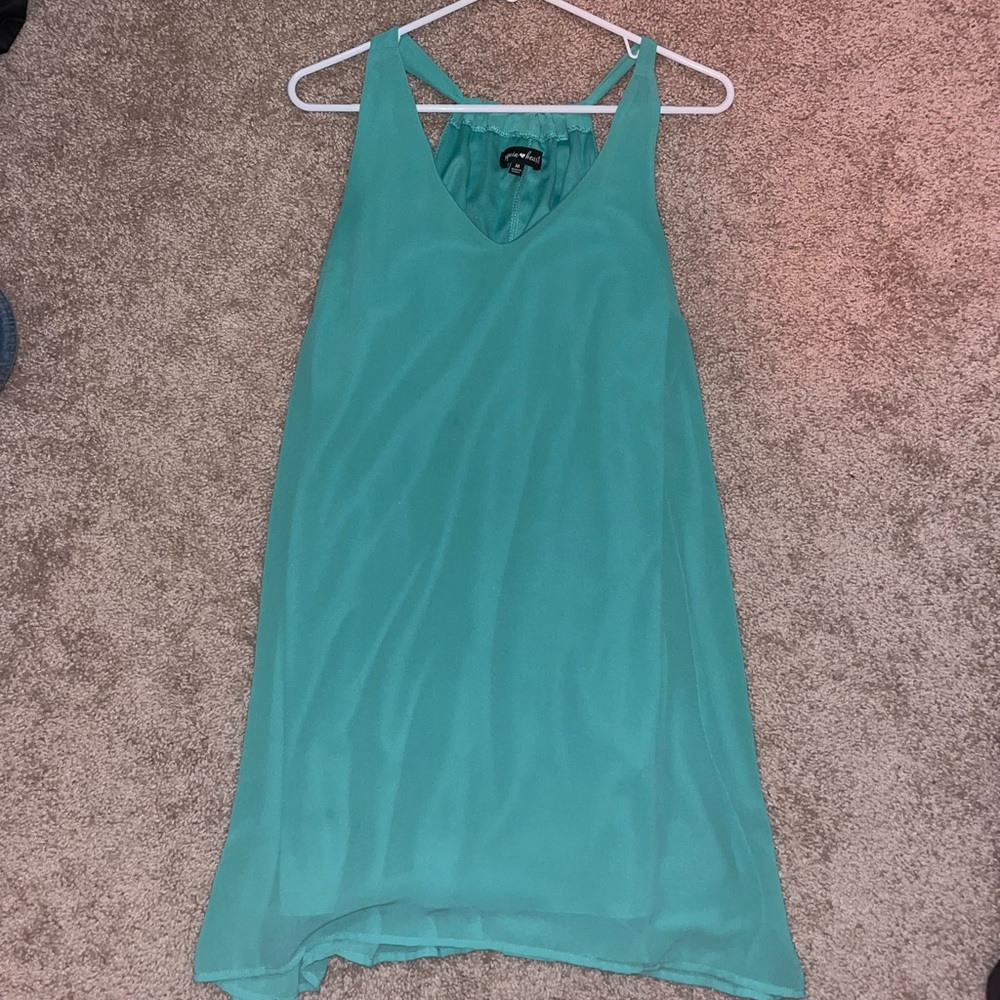 Dillards Blue Chiffon Dress